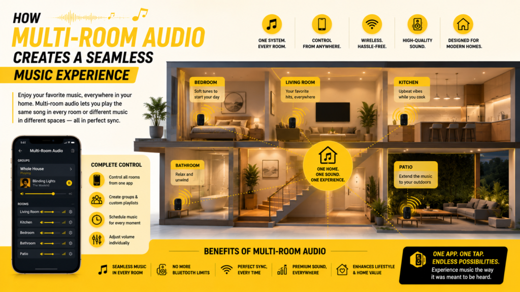 How Multi-Room Audio Creates a Seamless Music Experience How Multi-Room Audio Creates a Seamless Music Experience