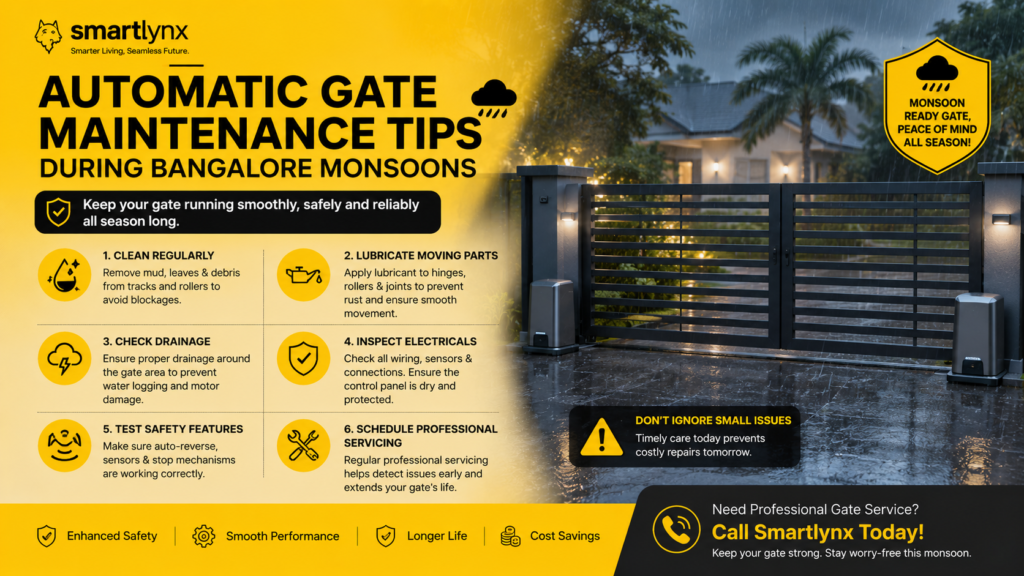 Automatic Gate Maintenance Tips During Bangalore Monsoons