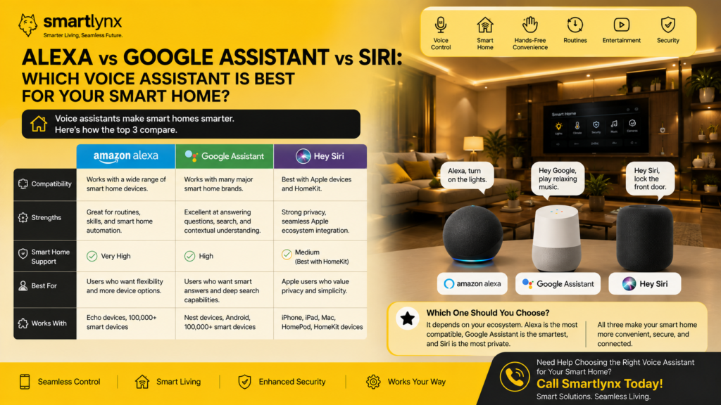 Alexa vs Google Assistant vs Siri
