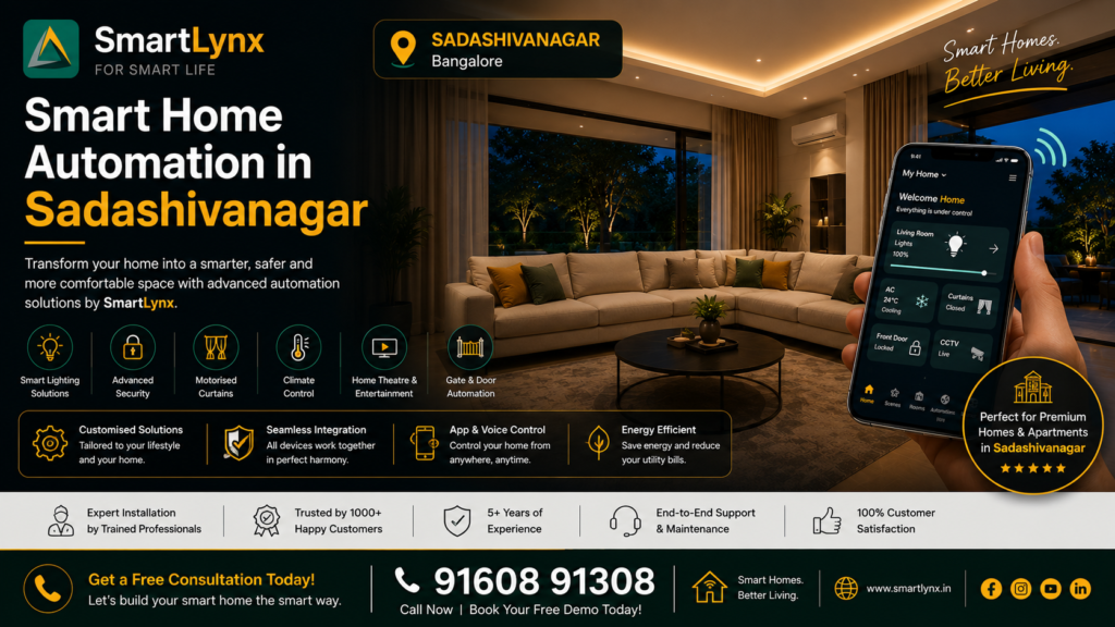 Smart Home Automation in Sadashivanagar