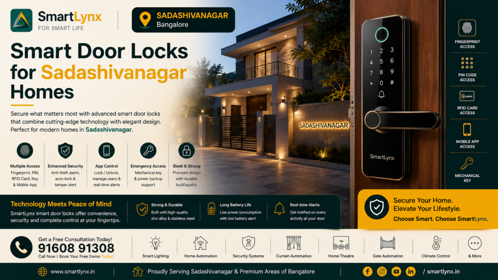 Smart Door Locks for Sadashivanagar Homes