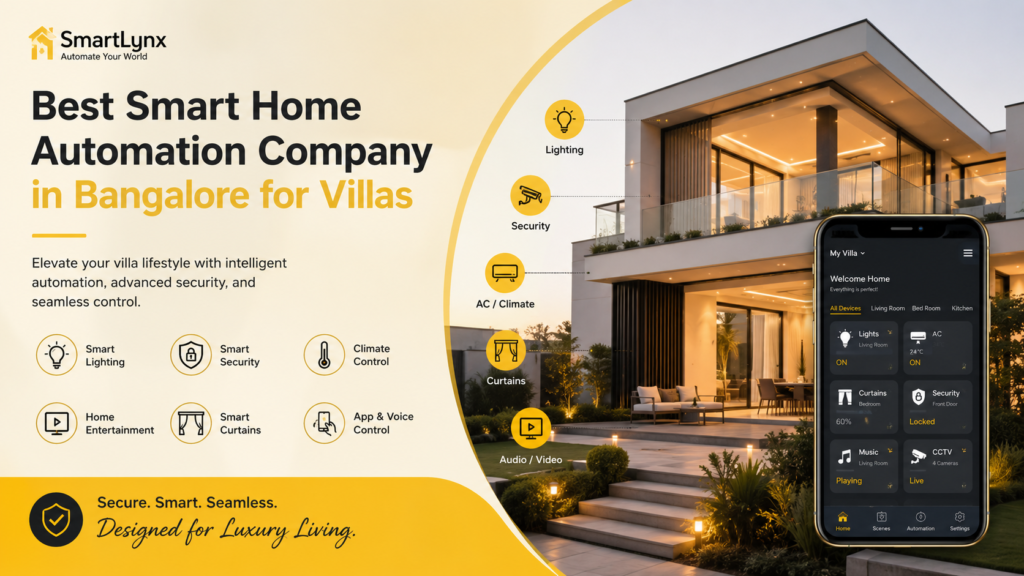 Best Smart Home Automation Company in Bangalore for Villas
